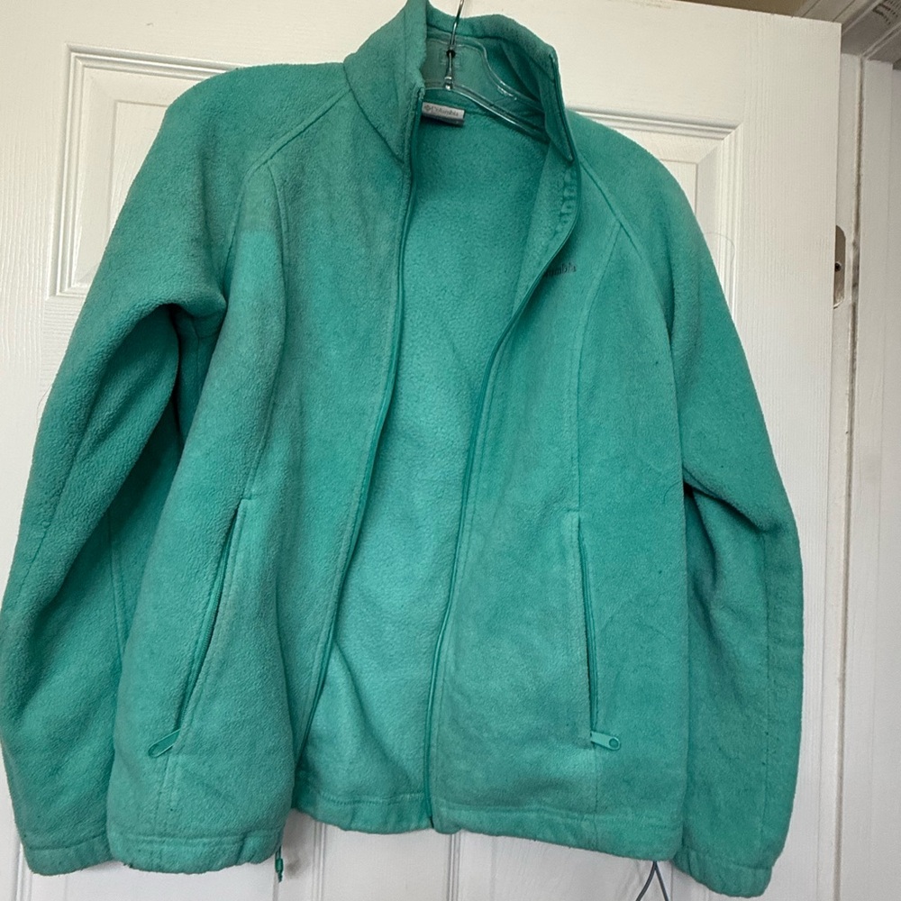 Columbia Mint Green Fleece Jacket